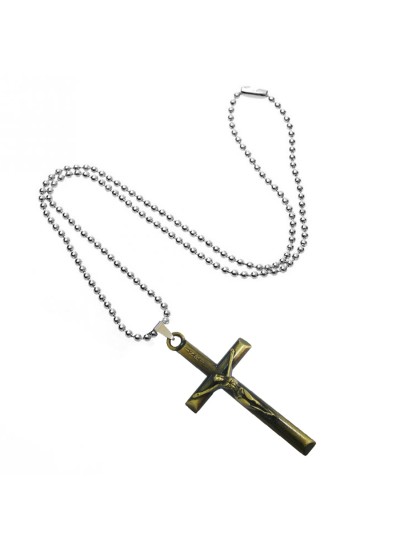 Jesus Christ Cross Metal Pendant